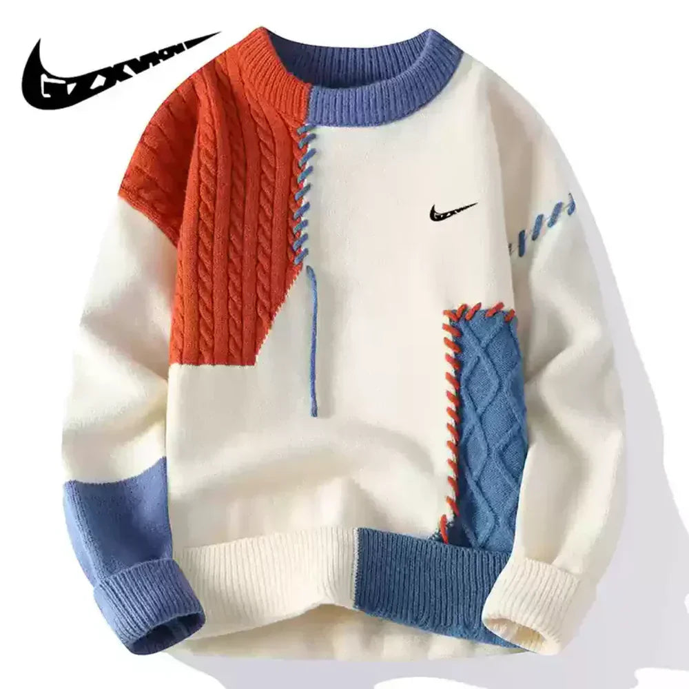 NK™ Men’s Patchwork Knit Sweater
