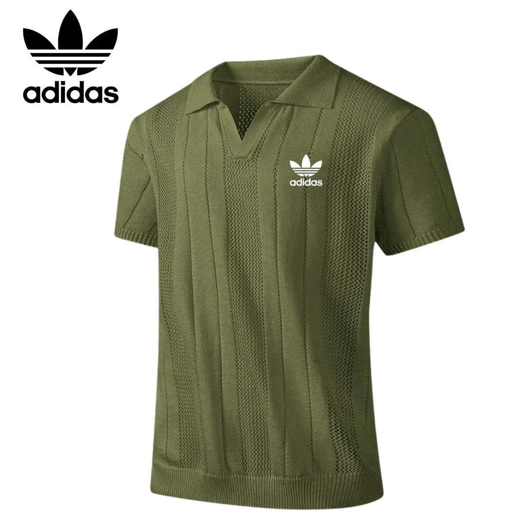 AD™ Knit Polo – Retro Style