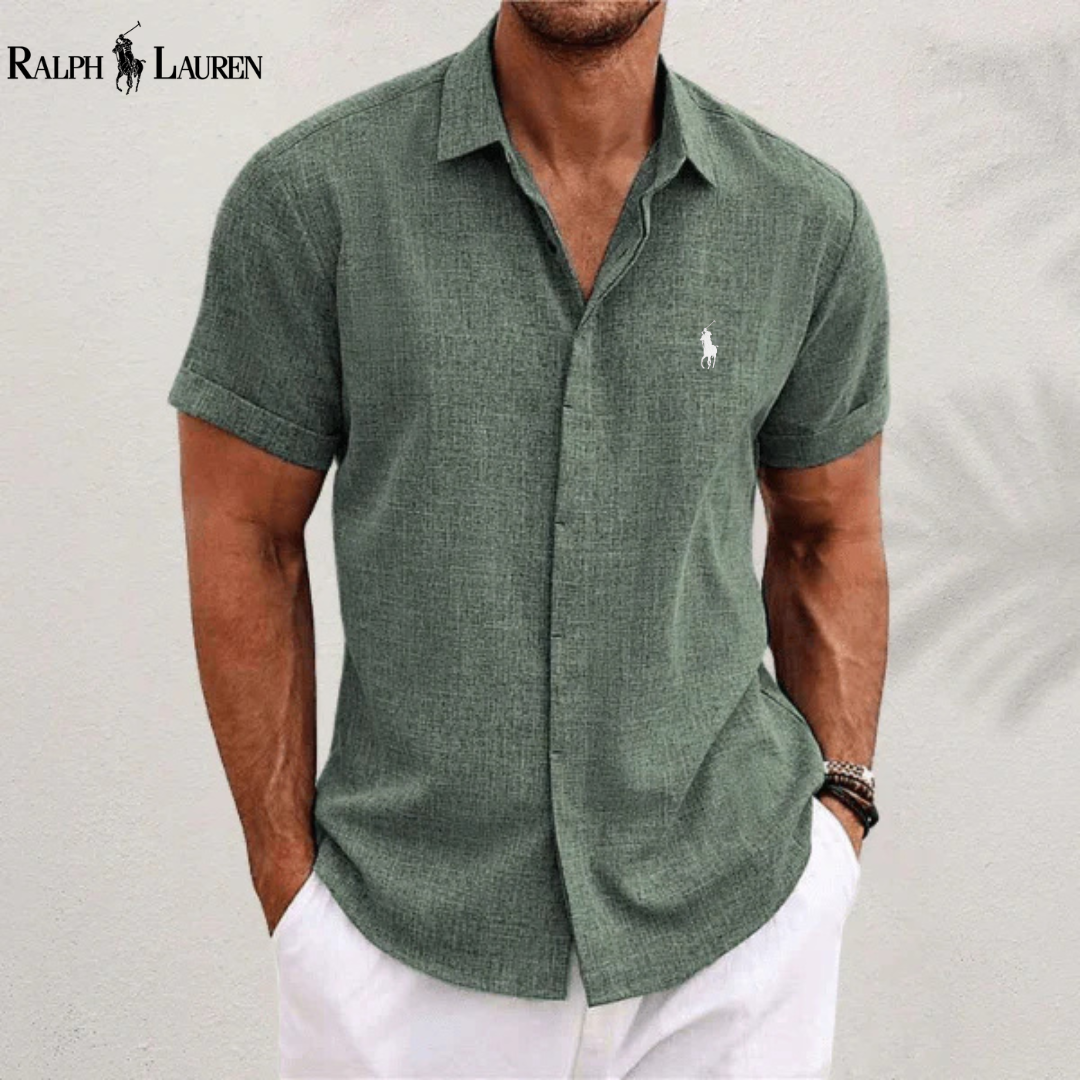 ᏒalphⅬ™ Classic Linen-Cotton Shirt