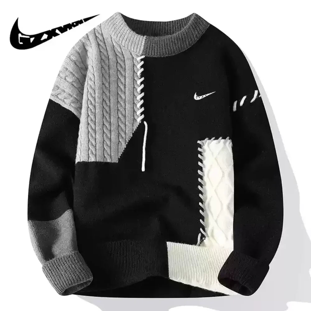 NK™ Men’s Patchwork Knit Sweater