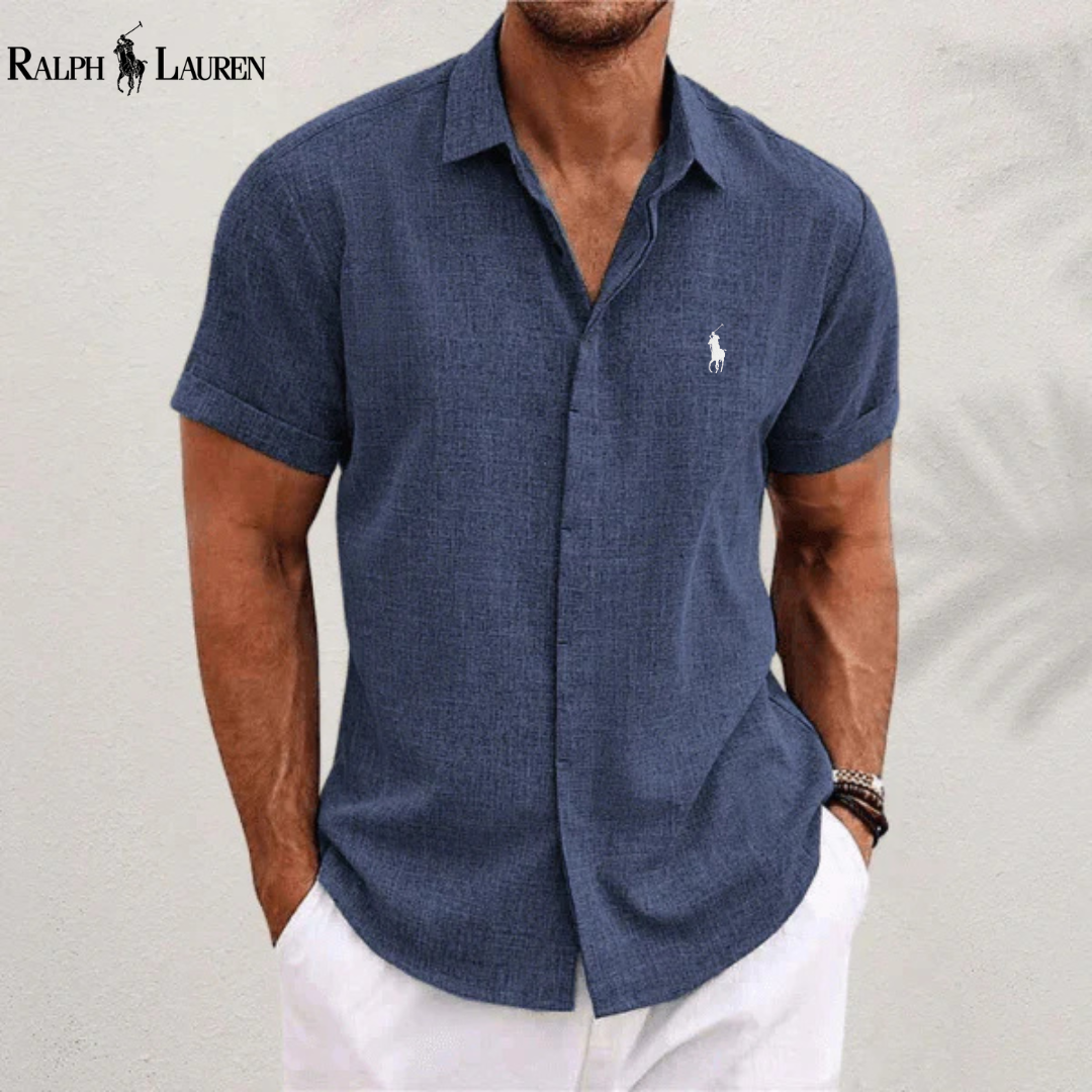 ᏒalphⅬ™ Classic Linen-Cotton Shirt