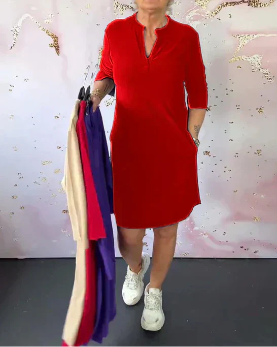 ISABEL | Elegant Dress with V-Neck