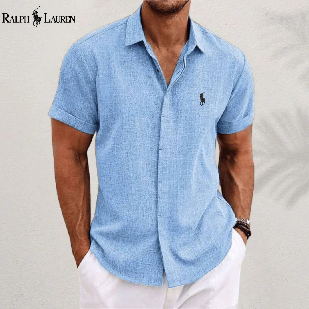 ᏒalphⅬ™ Classic Linen-Cotton Shirt