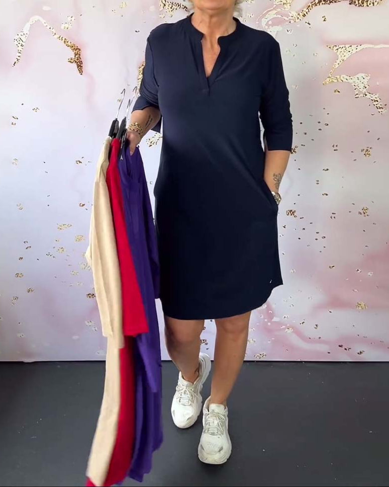 ISABEL | Elegant Dress with V-Neck
